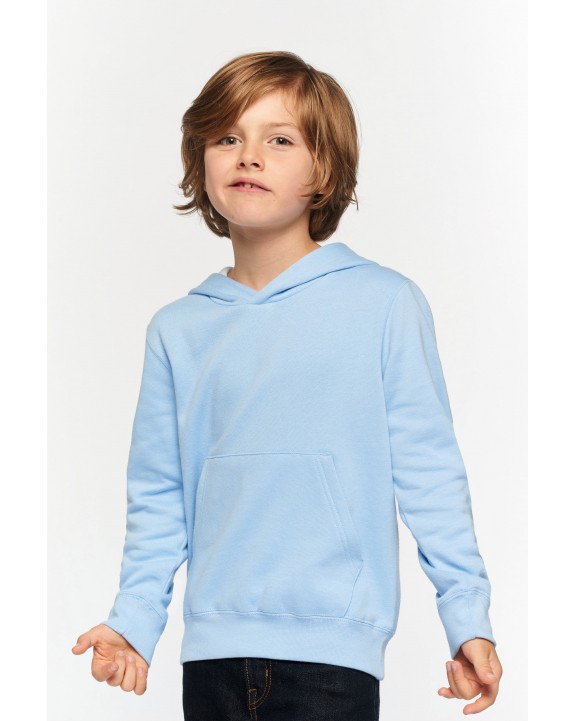 Sweater KARIBAN Kinder hooded sweater met gecontrasteerde capuchon voor bedrukking &amp; borduring