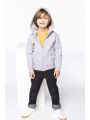 Sweat-shirt personnalisable KARIBAN Sweat-shirt capuche zippé enfant