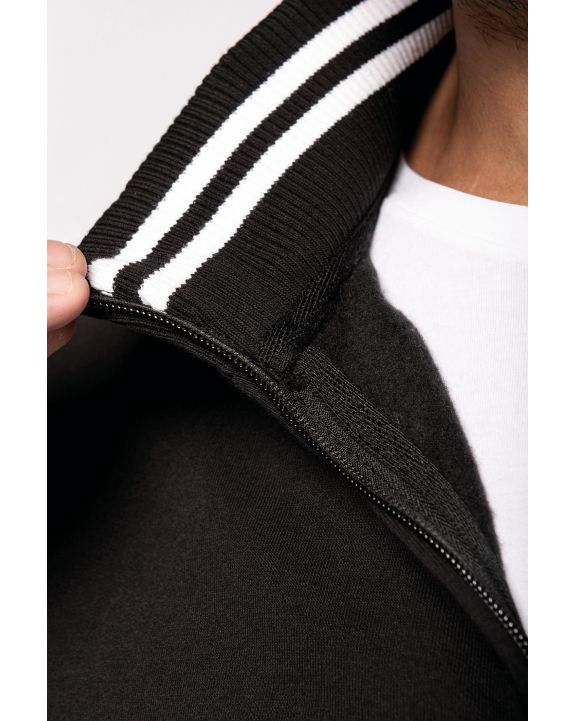 Sweater KARIBAN Herensweater met rits voor bedrukking & borduring