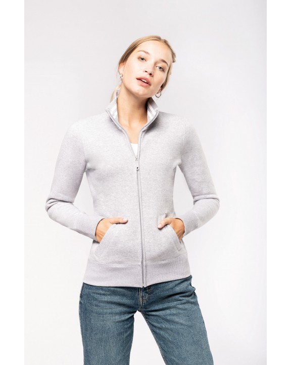 Sweat-shirt personnalisable KARIBAN Veste molleton zippée femme