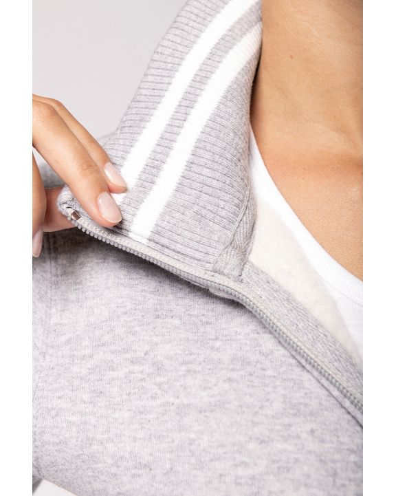 Sweat-shirt personnalisable KARIBAN Veste molleton zippée femme