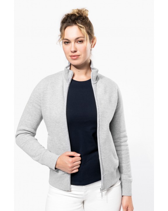 Sweat-shirt personnalisable KARIBAN Veste molleton zippée femme