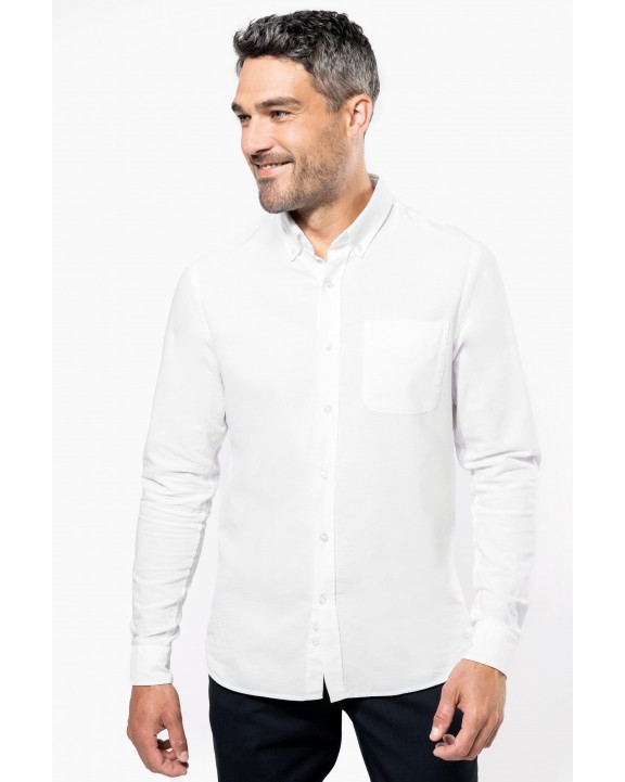 Chemise personnalisable KARIBAN Chemise Oxford lavée manches longues