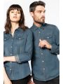 Chemise personnalisable KARIBAN Chemise denim manches longues