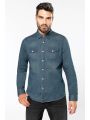 Chemise personnalisable KARIBAN Chemise denim manches longues