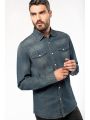 Chemise personnalisable KARIBAN Chemise denim manches longues