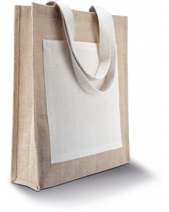 KIMOOD Jute Shopper Tote Bag personalisierbar