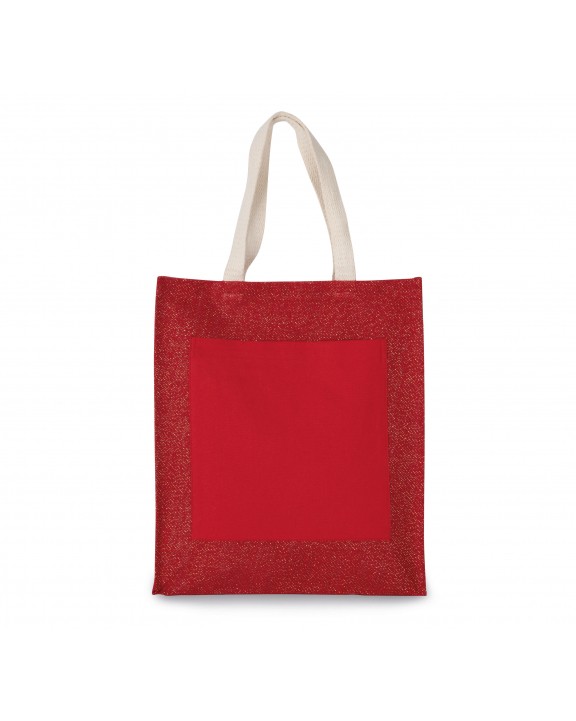 Tote bag personnalisable KIMOOD Sac shopping toile de jute