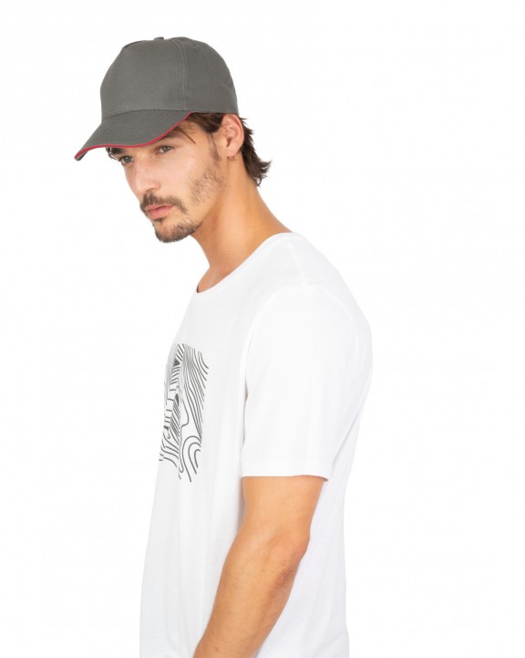 Casquette personnalisable K-UP Casquette avec sandwich contrasté - 5 panneaux