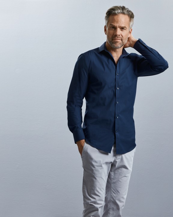 Chemise personnalisable RUSSELL Chemise homme manches longues Ultimate stretch