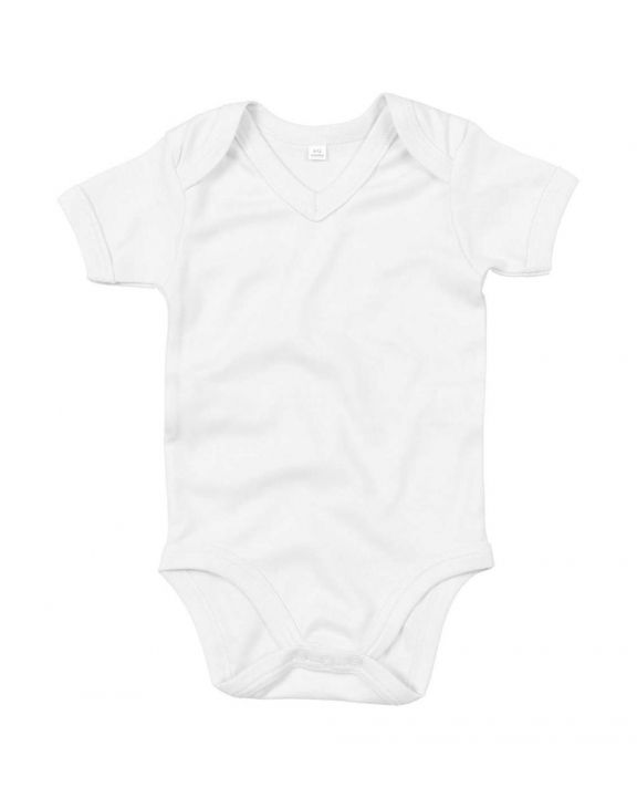 Article bébé personnalisable BABYBUGZ Baby Organic V-neck Bodysuit