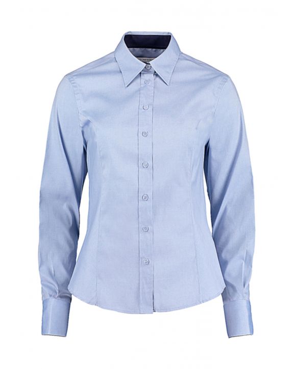 Chemise personnalisable KUSTOM KIT Women's Tailored Fit Premium Contrast Oxford Shirt