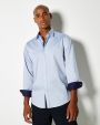Hemd KUSTOM KIT Tailored Fit Premium Contrast Oxford Shirt voor bedrukking &amp; borduring