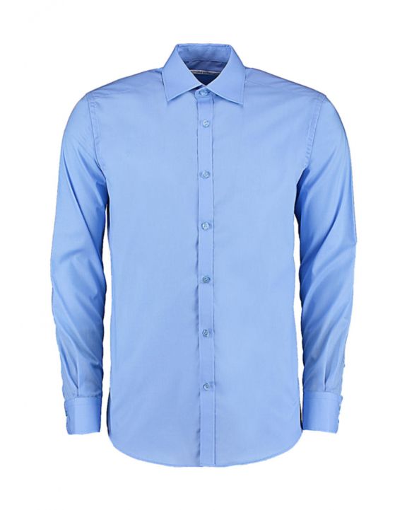 Hemd KUSTOM KIT Slim Fit Business Shirt LS voor bedrukking & borduring