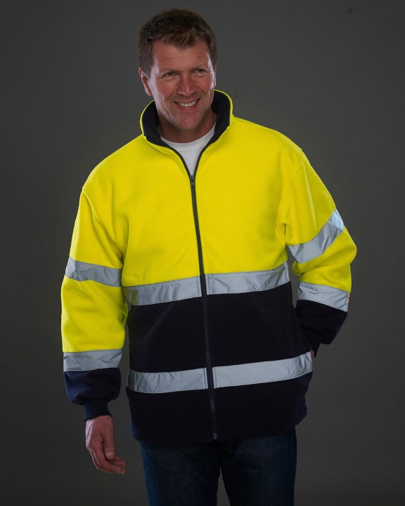Laine polaire personnalisable YOKO Fluo 2-Tone Fleece Jacket