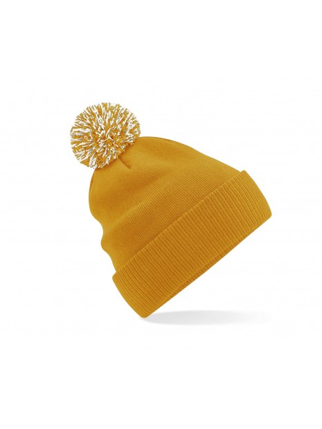 BEECHFIELD Bonnet Snowstar® mustard/off white personnalisable