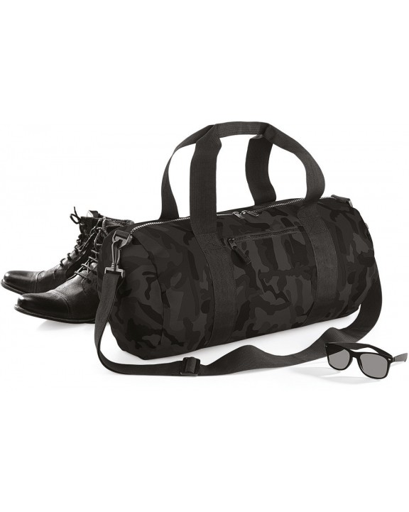 Tas & zak BAG BASE Camo Barrel Bag voor bedrukking &amp; borduring
