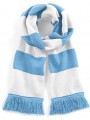 BEECHFIELD Écharpe rayée Stadium sky/blanc personnalisable