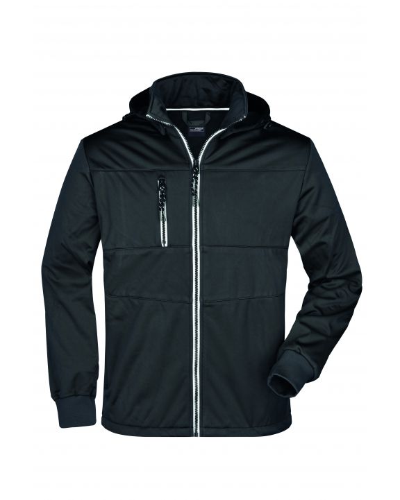 Softshell JAMES & NICHOLSON Men´s Maritime Softshell-Jacket personalisierbar