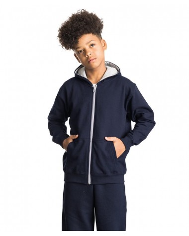 Sweat-shirt personnalisable AWDIS Kids Varsity Zoodie