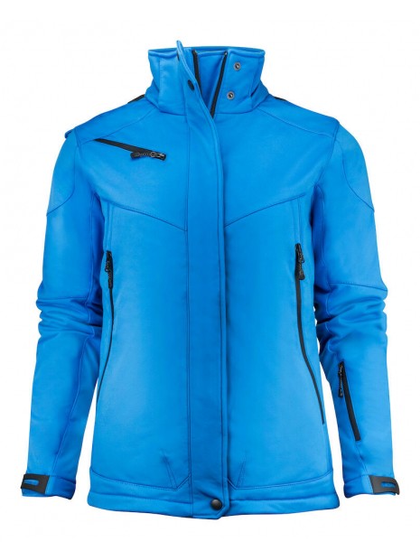 PRINTER SOFTSHELL SKELETON FEMME bleu ocean personnalisable