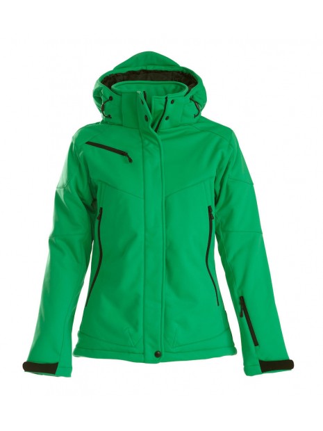 PRINTER SOFTSHELL SKELETON FEMME vert pomme personnalisable