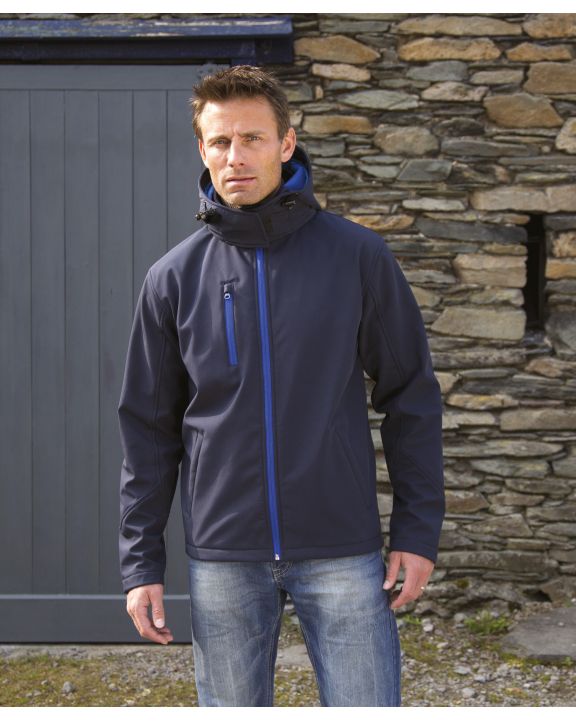 Softshell personnalisable RESULT Veste Softshell Capuche Homme TX Performance