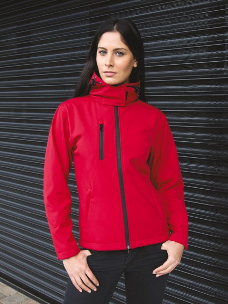 Softshells à personnaliser RESULT Veste Softshell Capuche Femme TX Performance 