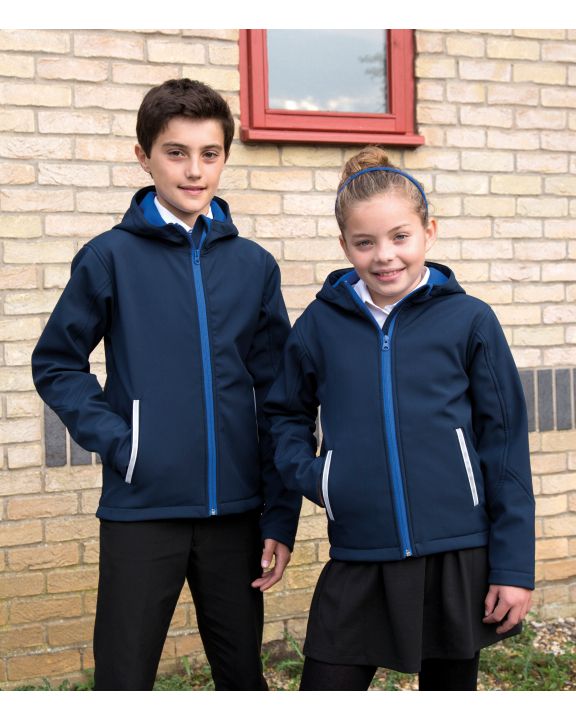Softshell RESULT Kids Tx Performance Hooded Softshell Jacket voor bedrukking & borduring