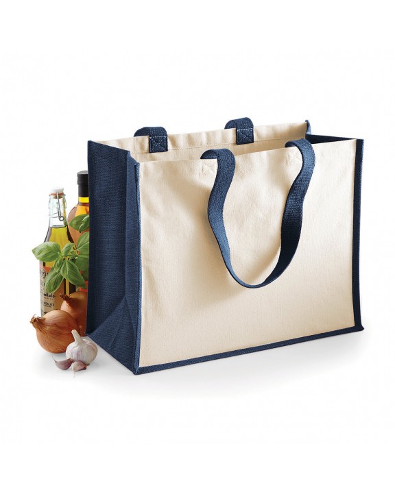 WESTFORDMILL Printers' jute classic shopper Tote Bag personalisierbar