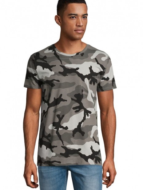 T-Shirts à personnaliser SOL'S Camo Men camo gris
