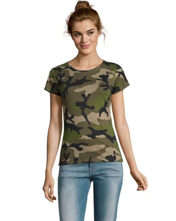 T-Shirt SOL'S Camo Women personalisierbar