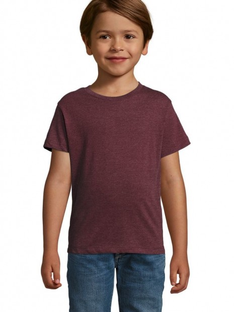 T-Shirts à personnaliser SOL'S Regent Fit Kids oxblood chiné