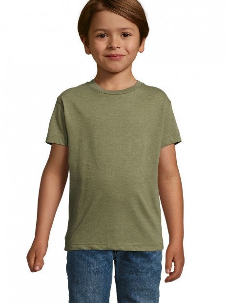 T-Shirts à personnaliser SOL'S Regent Fit Kids khaki chiné