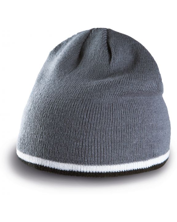 Mütze, Schal & Handschuh K-UP Beanie Mütze mit Kontrastrand personalisierbar