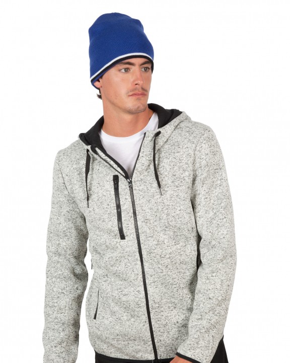 Bonnet, Écharpe & Gant personnalisable K-UP Bonnet bande bicolore contrastée