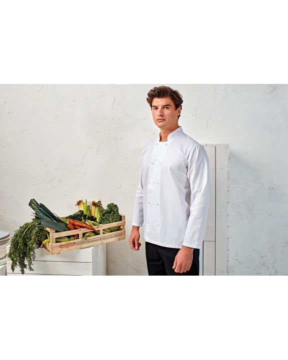 Veste personnalisable PREMIER Veste de cuisine manches longues à boutons pression