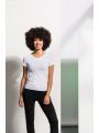 T-shirt personnalisable SKINNIFIT T-shirt femme col v Feel Good