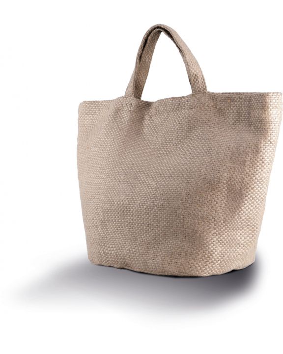 Tote bag KIMOOD 100% natuurlijke modieuze Jute tas voor bedrukking & borduring
