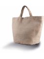 Tote bag personnalisable KIMOOD Sac cabas en toile de jute teint 100% naturel