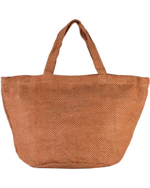 Tote bag personnalisable KIMOOD Sac cabas en toile de jute teint 100% naturel