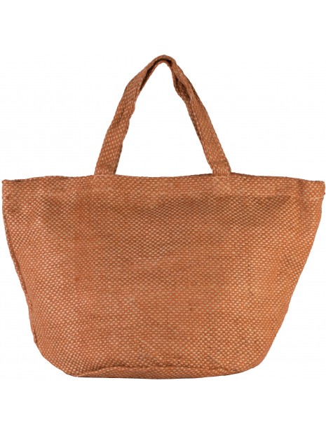 KIMOOD Sac cabas en toile de jute teint 100% naturel  personnalisable