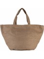 KIMOOD Sac cabas en toile de jute teint 100% naturel  personnalisable