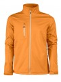 PRINTER SOFTSHELL VERT orange personnalisable