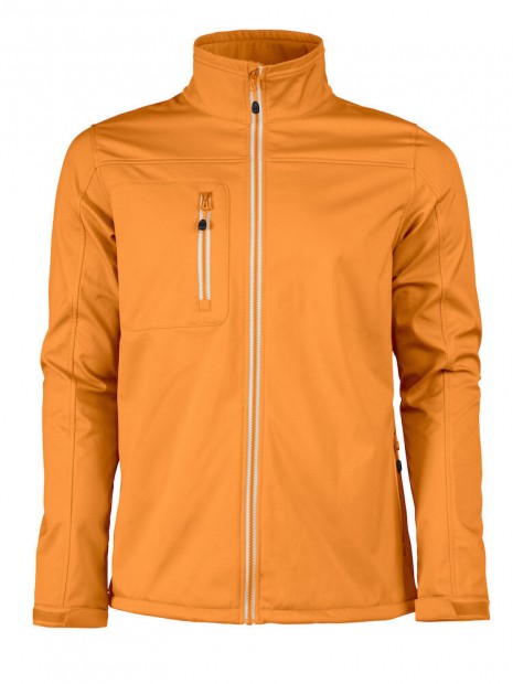 PRINTER SOFTSHELL VERT orange personnalisable