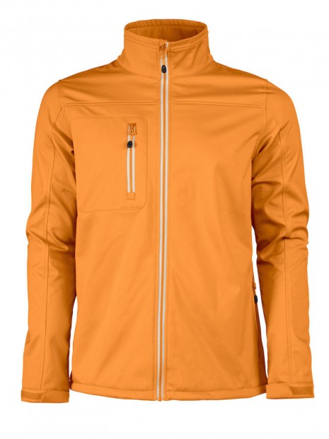 PRINTER SOFTSHELL VERT bright orange personnalisable