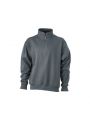 Sweat-shirt personnalisable JAMES & NICHOLSON Workwear Half Zip Sweat