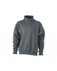 Sweatshirt JAMES & NICHOLSON Workwear Half Zip Sweat personalisierbar