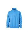 Sweat-shirt personnalisable JAMES & NICHOLSON Workwear Half Zip Sweat