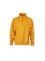 Sweat-shirt personnalisable JAMES & NICHOLSON Workwear Half Zip Sweat